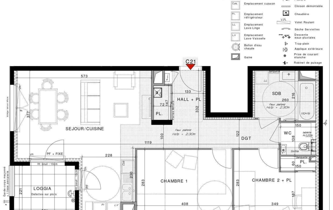 Annonces MAISON RHONE : Appartement | CHASSIEU (69680) | 65 m2 | 295 000 € 
